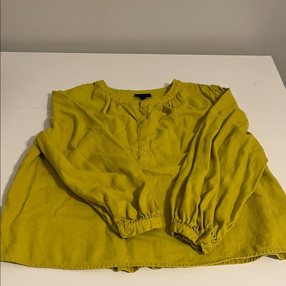 Who What Wear Yellow Blouse